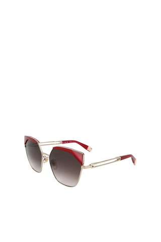 Gafas de sol mujer - Categoría 3 - Furla - Rojo, plateado y gris