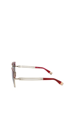 Gafas de sol mujer - Categoría 3 - Furla - Rojo, plateado y gris