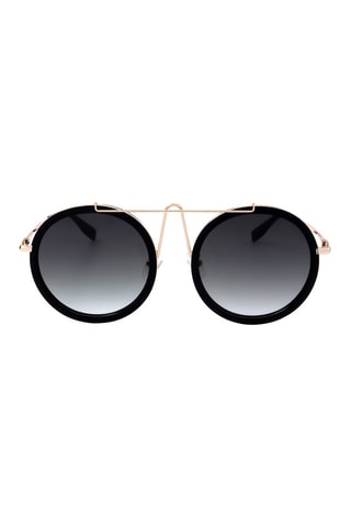 Gafas de sol mujer - Categoría 3 - Trussardi - Dorado y negro