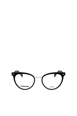 Gafas de vista mujer - Dsquared2 - Negro, rosa y dorado