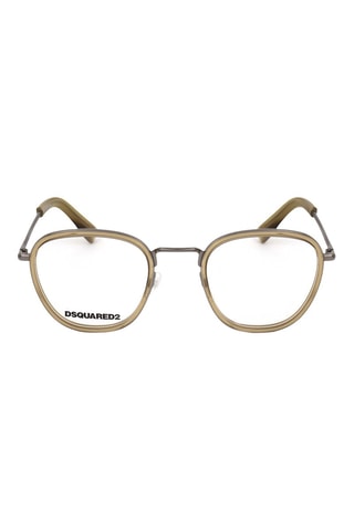 Gafas de vista hombre - Dsquared2 - Beige y plateado