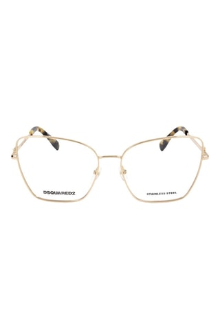 Gafas de vista mujer - Dsquared2 - Azul y dorado