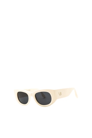 Gafas de sol mujer - Categoría 3 - Victoria Beckham - Azul y crudo