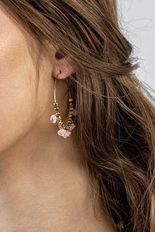 Pendientes Eden - Acero inoxidable y cuarzo