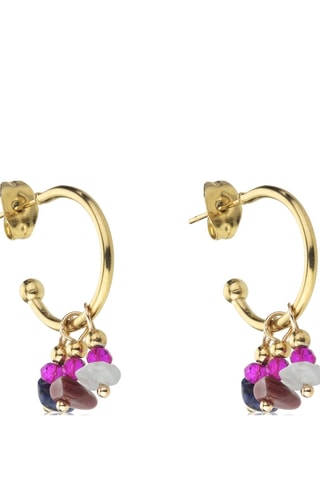 Pendientes Elliana - Acero inoxidable y cristal