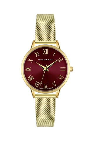 Reloj de cuarzo de acero y diamante - Monica Monaco