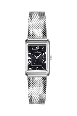 Reloj de cuarzo de acero - Plateado y negro - Frederic Graff