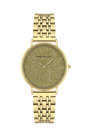 Reloj de cuarzo de acero - Dorado
