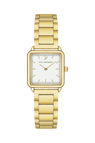 Reloj de cuarzo de acero - Dorado - Emily Westwood