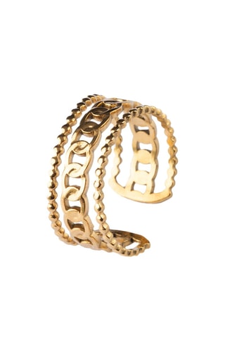 Anillo - Chapado en oro amarillo