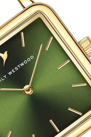 Reloj de cuarzo de acero - Dorado y verde - Emily Westwood