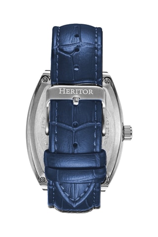 Montre automatique en cuir Masterson - Heritor Automatic - Bleu
