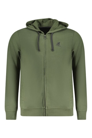 Sudadera con capucha - Verde y gris