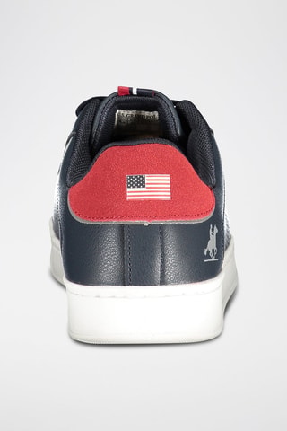 Sneakers - Blauw, grijs en rood