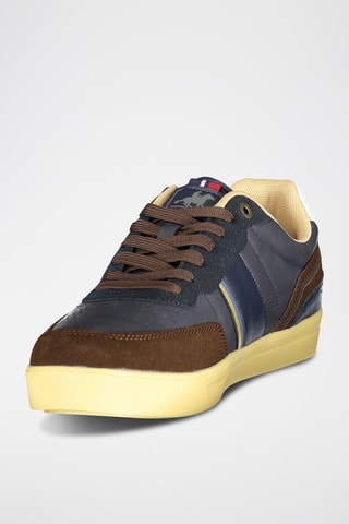 Sneakers - Beige, blauw en bruin
