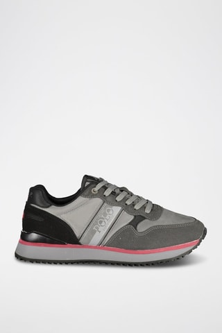 Sneakers - Grijs, zwart en roze
