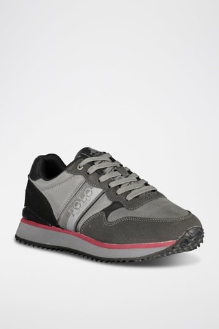 Sneakers - Grijs, zwart en roze