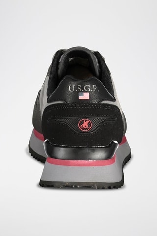 Sneakers - Grijs, zwart en roze