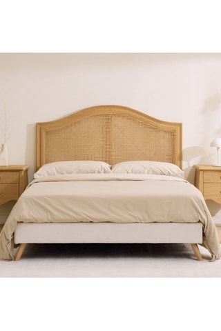 Cabeceira de cama em madeira de sungkai - 190 x 4 x 130 cm