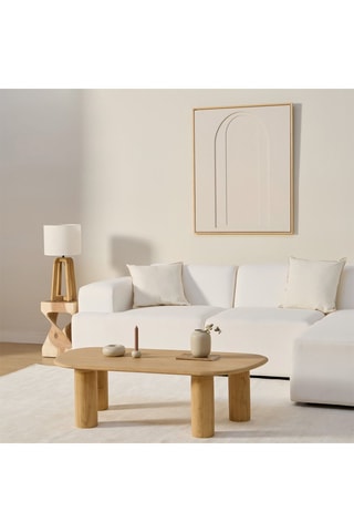 Mesa de centro em madeira de sungkai maciça - 120 x 35 x 60 cm