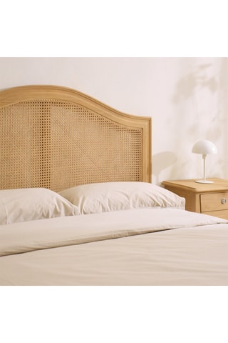 Cabeceira de cama em madeira de Sungkai - 145 x 130 x 3,5 cm