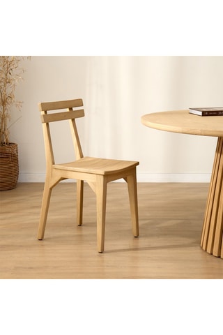 Cadeira extensível em madeira de sungkai maciça - 56 x 67/75 x 50/52 cm