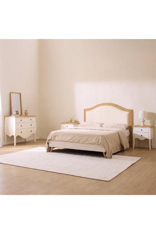 Cabeceira de cama em madeira de Sungkai - 145 x 130 x 3,5 cm
