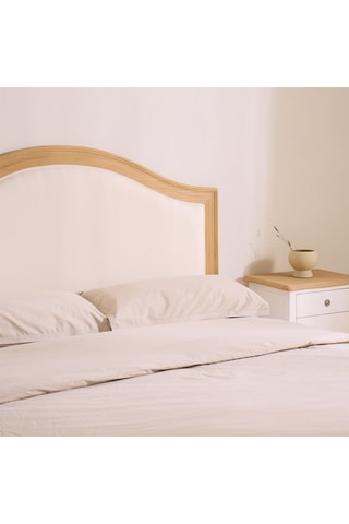 Cabeceira de cama em madeira de Sungkai - 145 x 130 x 3,5 cm