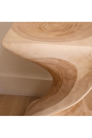 Mesa de cabeceira em madeira de Trembesi - 30 x 45 x 30 cm