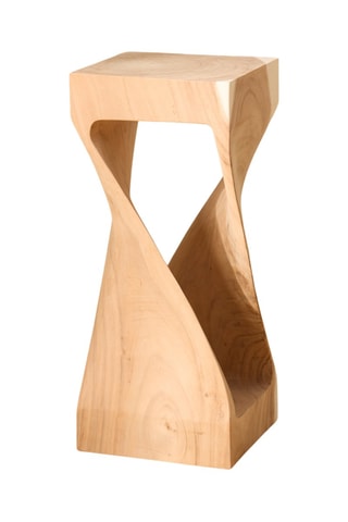 Mesa de cabeceira em madeira de trembesi - 30 x 70 x 30 cm