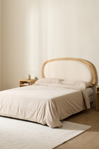 Cabeceira de cama em madeira de sungkai - 200 x 4 x 83 cm