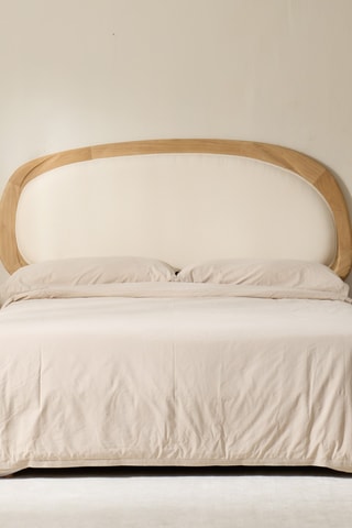 Cabeceira de cama em madeira de sungkai - 200 x 4 x 83 cm