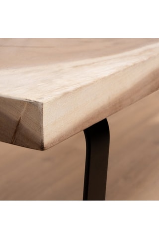 Banco em madeira de trembesi - 140 x 49 x 35 cm