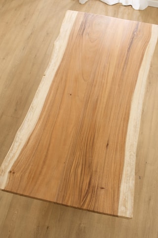 Mesa de refeição em madeira de trembesi - 220 x 90-100 x 77 cm
