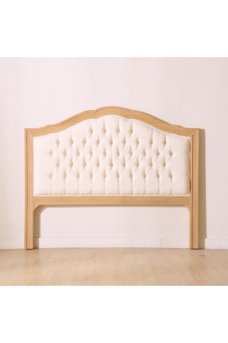 Cabeceira de cama em madeira de sungkai maciça - 160 x 130 x 3,5 cm