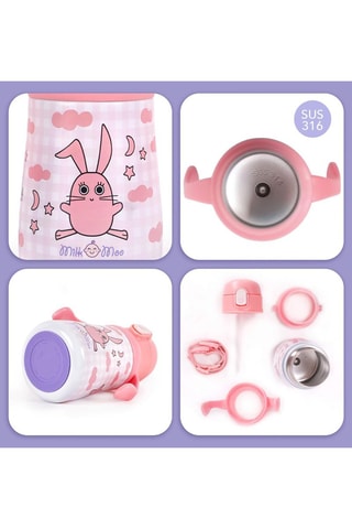 Bouteille isotherme en acier inoxydable Milk&Moo Bunny - 36 cl