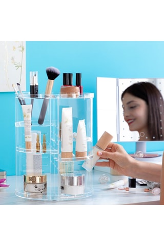 Organisateur de maquillage 360° - 
Transparent