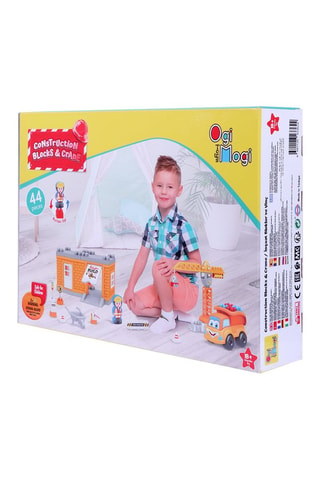 Ensemble de jeu de construction avec grue - 44 pièces