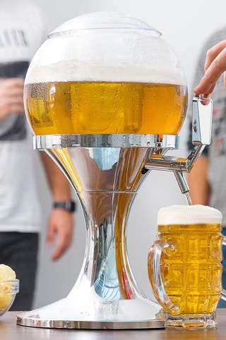 Set distributeur de bière et 2 paires de lunettes - Noir