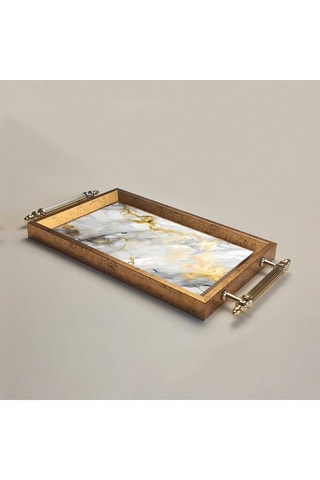 Vassoio da portata in vetro - 34 x 18 x 2 cm
