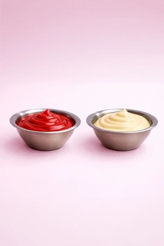 2 ciotole per salsa in acciaio inossidabile - 7 cm