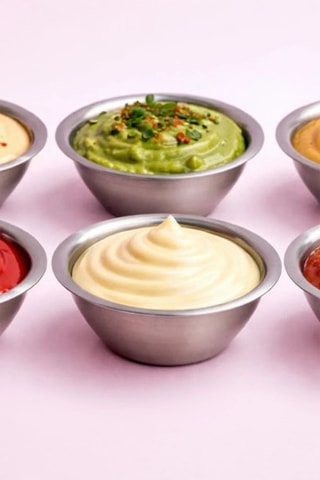 2 ciotole per salsa in acciaio inossidabile - 7 cm