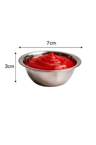 2 ciotole per salsa in acciaio inossidabile - 7 cm