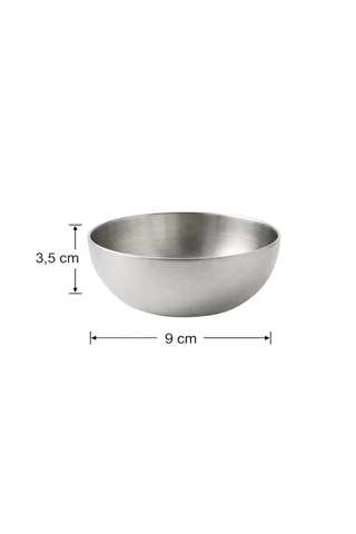 2 ciotole in acciaio inossidabile - 9 cm