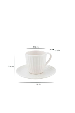 Juego de café de porcelana - 6 personas