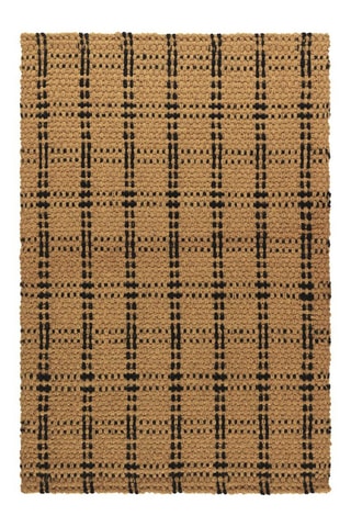 Alfombra de yute - Marrón y negro