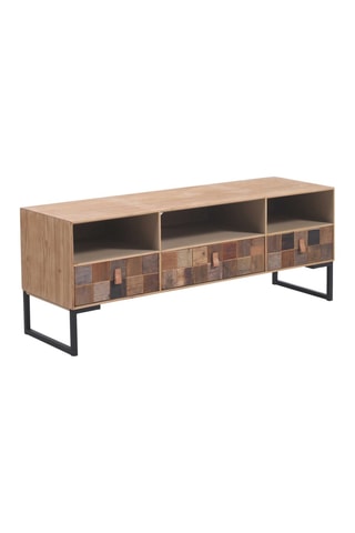 Mueble de TV - Natural y negro