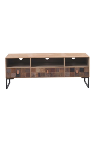 Mueble de TV - Natural y negro
