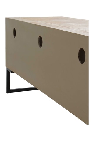 Mueble de TV - Natural y negro