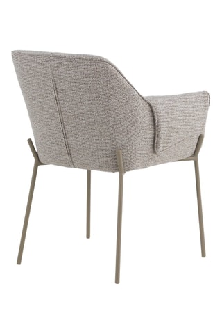4 sillones - Marrón - Tela de felpa